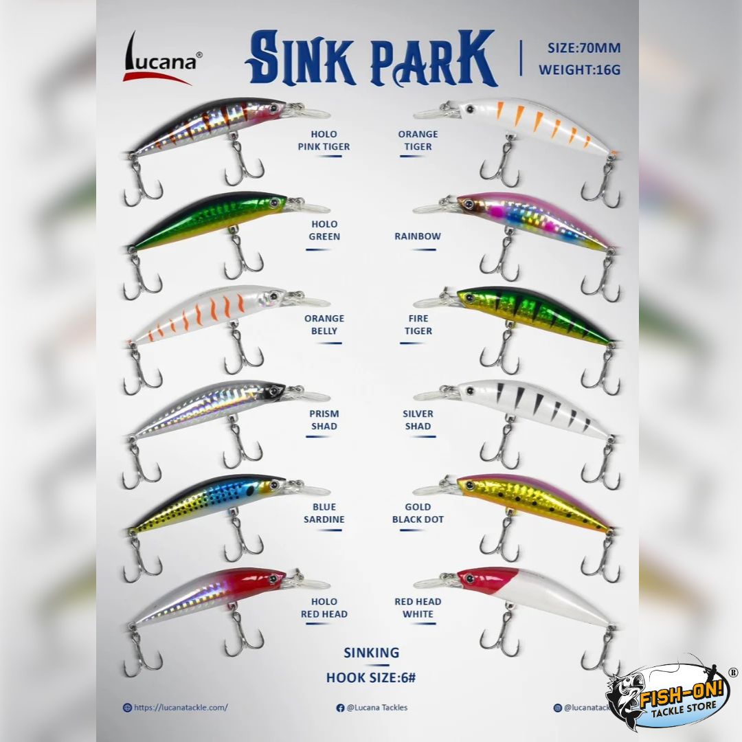 Lucana Sink Park 70mm Sinking Minnow β 16g