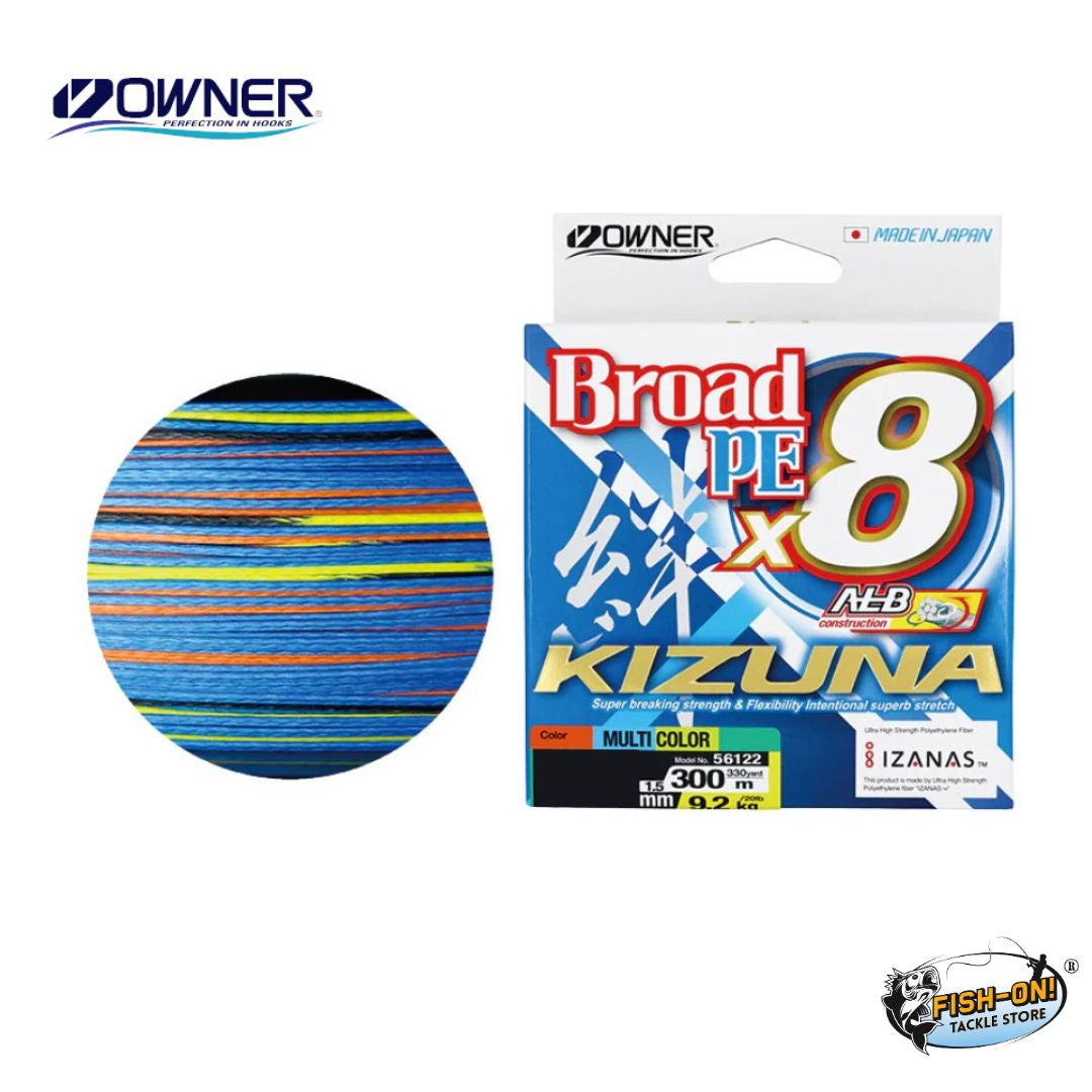 Owner Kizuna Broad PE x8 Multi-Colour 300m