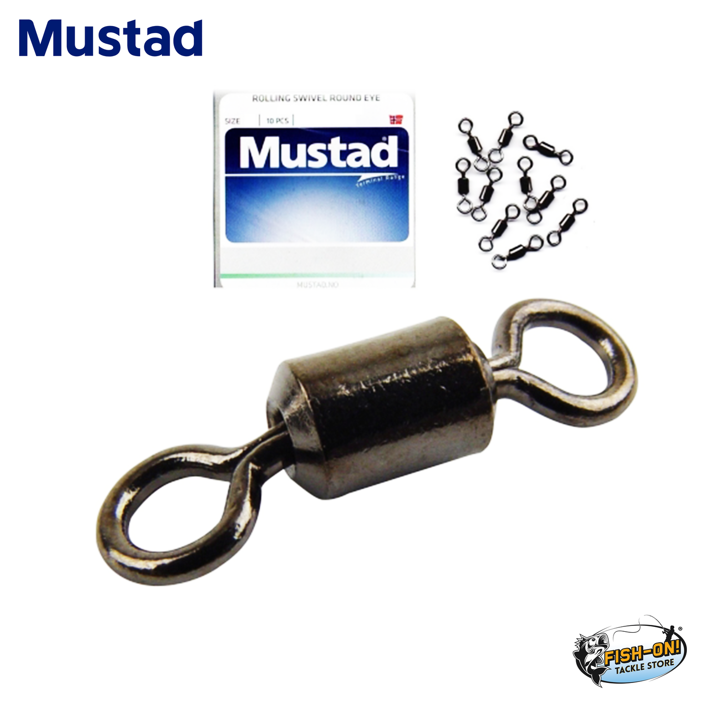 Mustad Round Eye Rolling Swivel