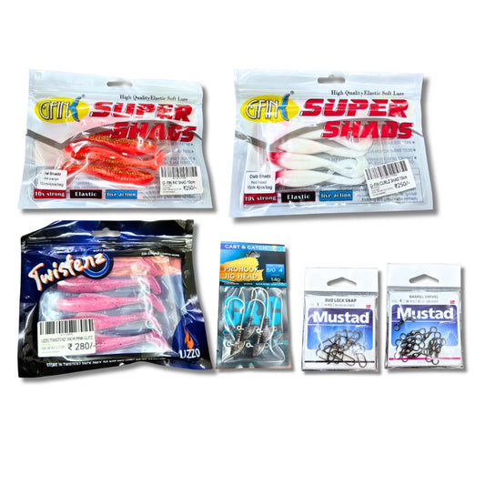 Soft Lure Predator Pack — G-Fin, Uzzo & Mustad Combo Kit