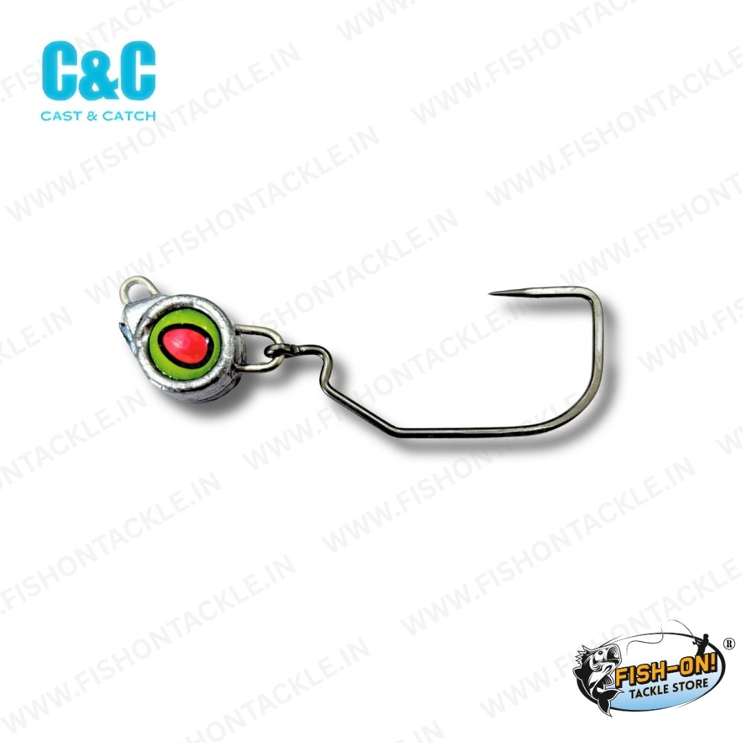 Cast & Catch Blood-Eye Swinging Jighead – 2X Strong