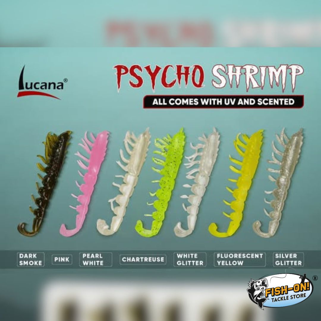Lucana Psycho Shrimp Soft Lure – 6pcs/Pack