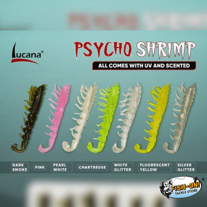 Lucana Psycho Shrimp Soft Lure – 6pcs/Pack