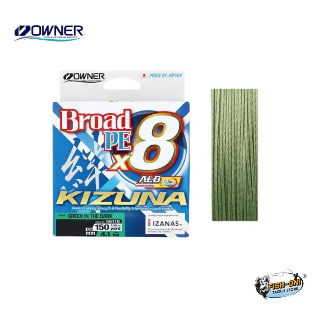 Owner Kizuna Broad PE x8 Braid Lines 135m