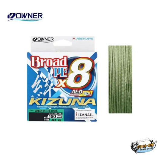 Owner Kizuna Broad PE x8 Braid Lines 135m