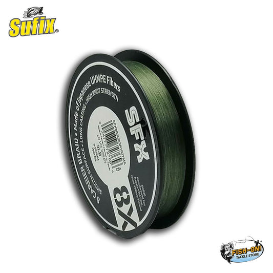 Sufix SFX x8 Carrier Braid Line Lo-Vise Green 100m