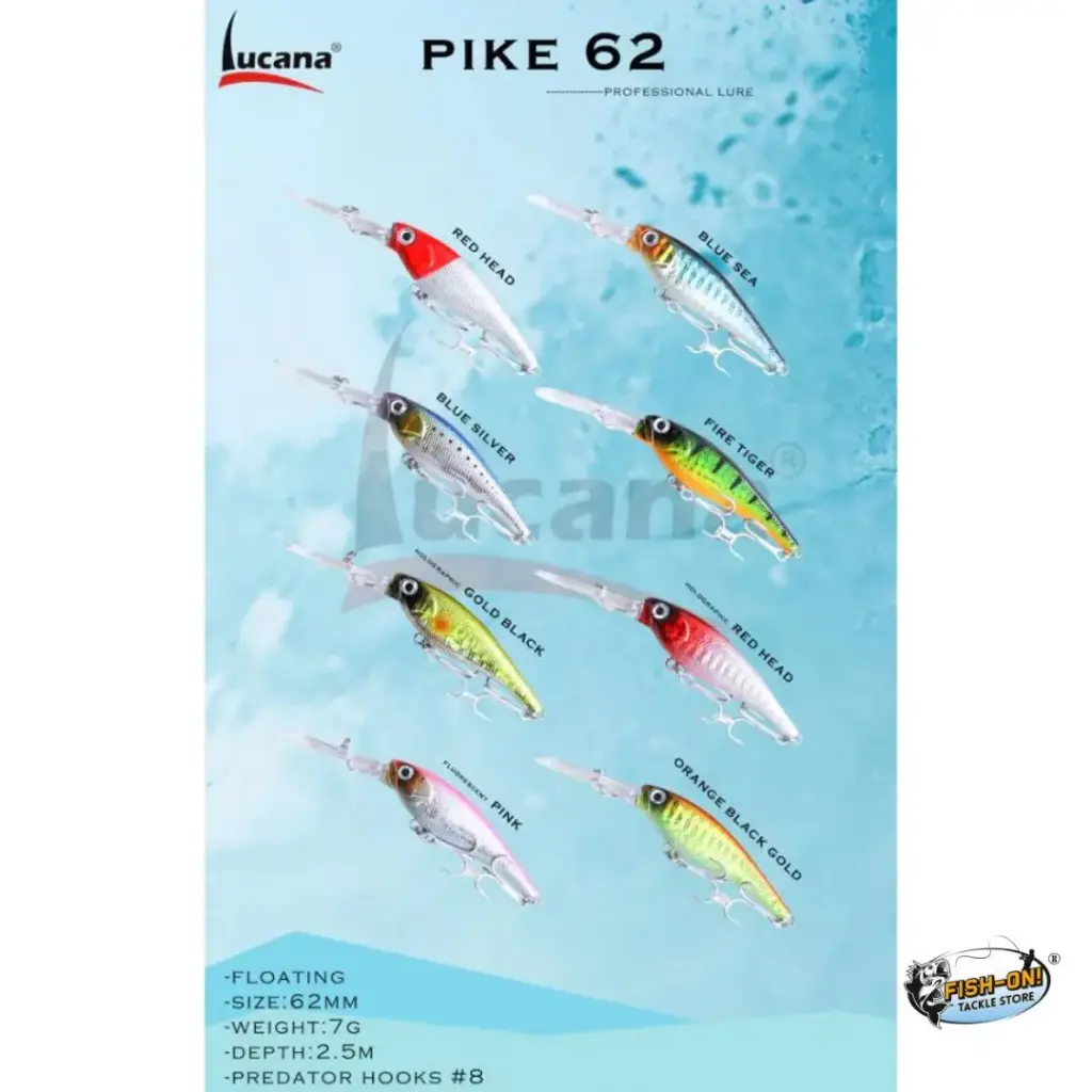 Lucana Pike 62mm 7g Floating Minnow
