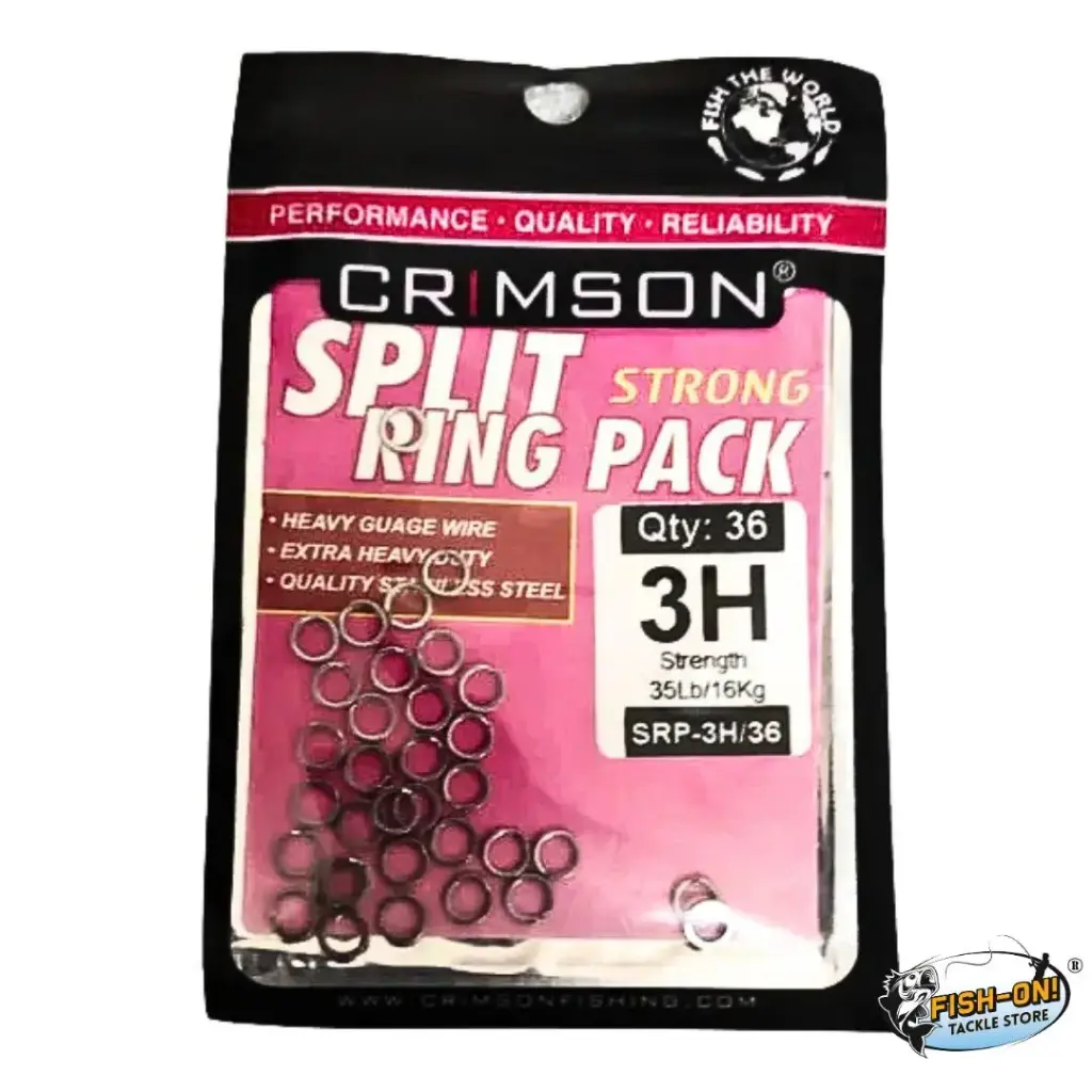 Crimson Split Rings