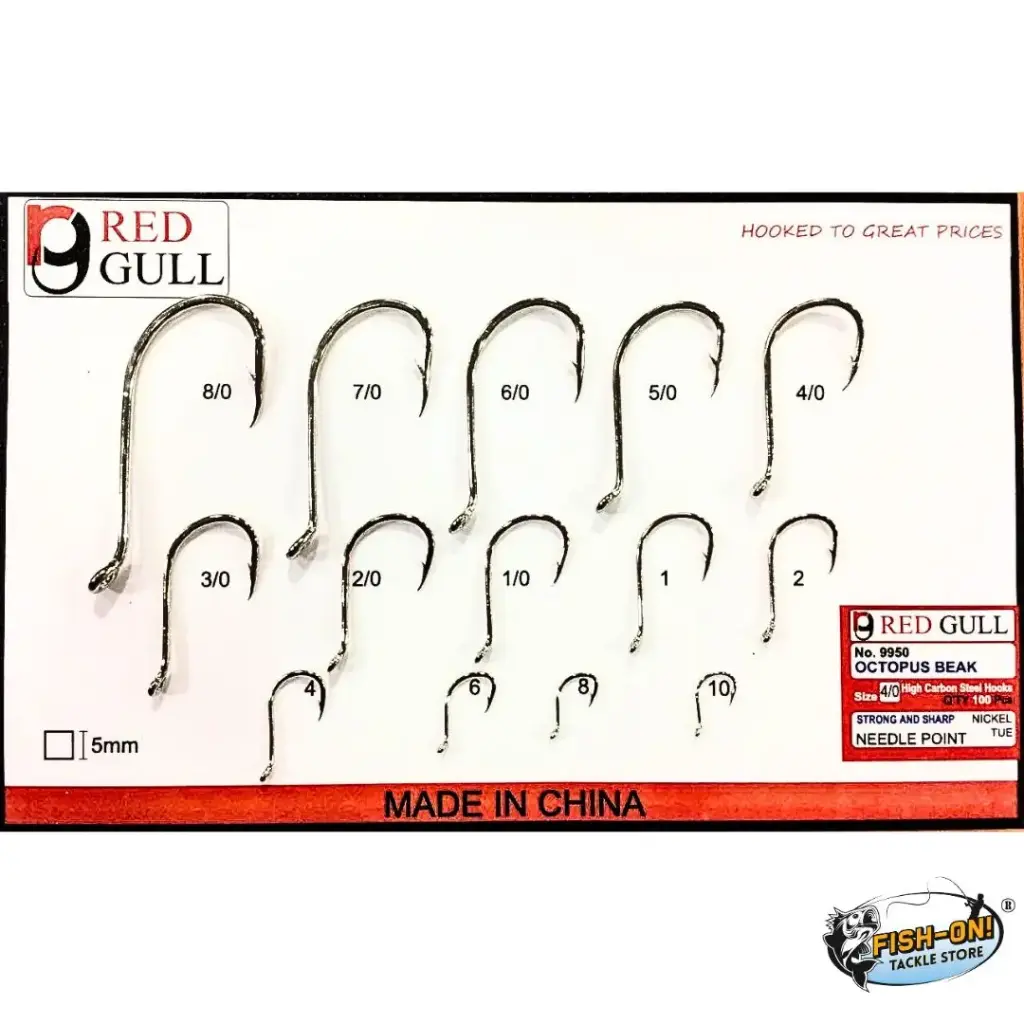 Red Gull Octopus Bait Hook (5Pcs)