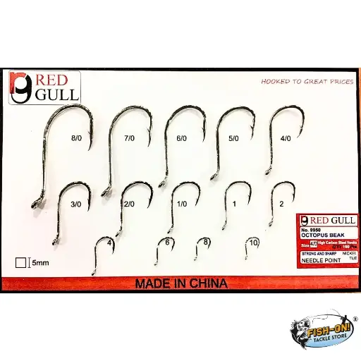 Red Gull Octopus Bait Hook (5Pcs)