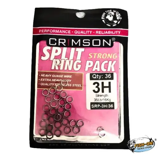 Crimson Split Rings