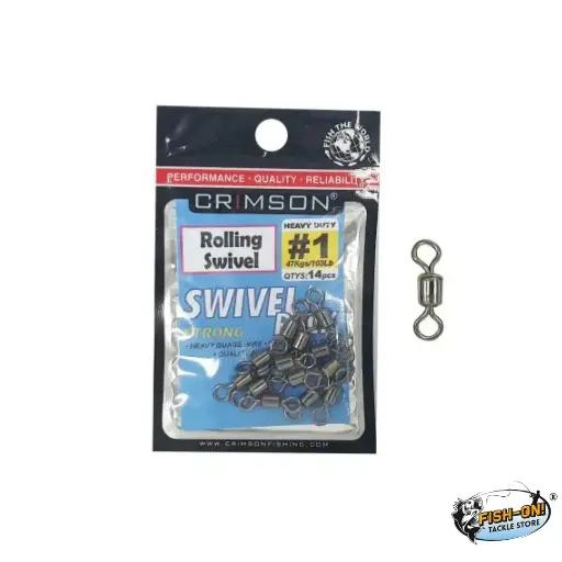 Crimson Rolling Swivel