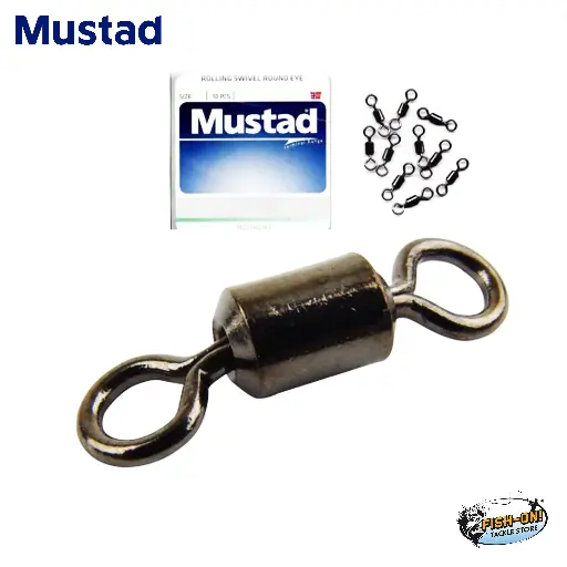 Mustad Round Eye Rolling Swivel